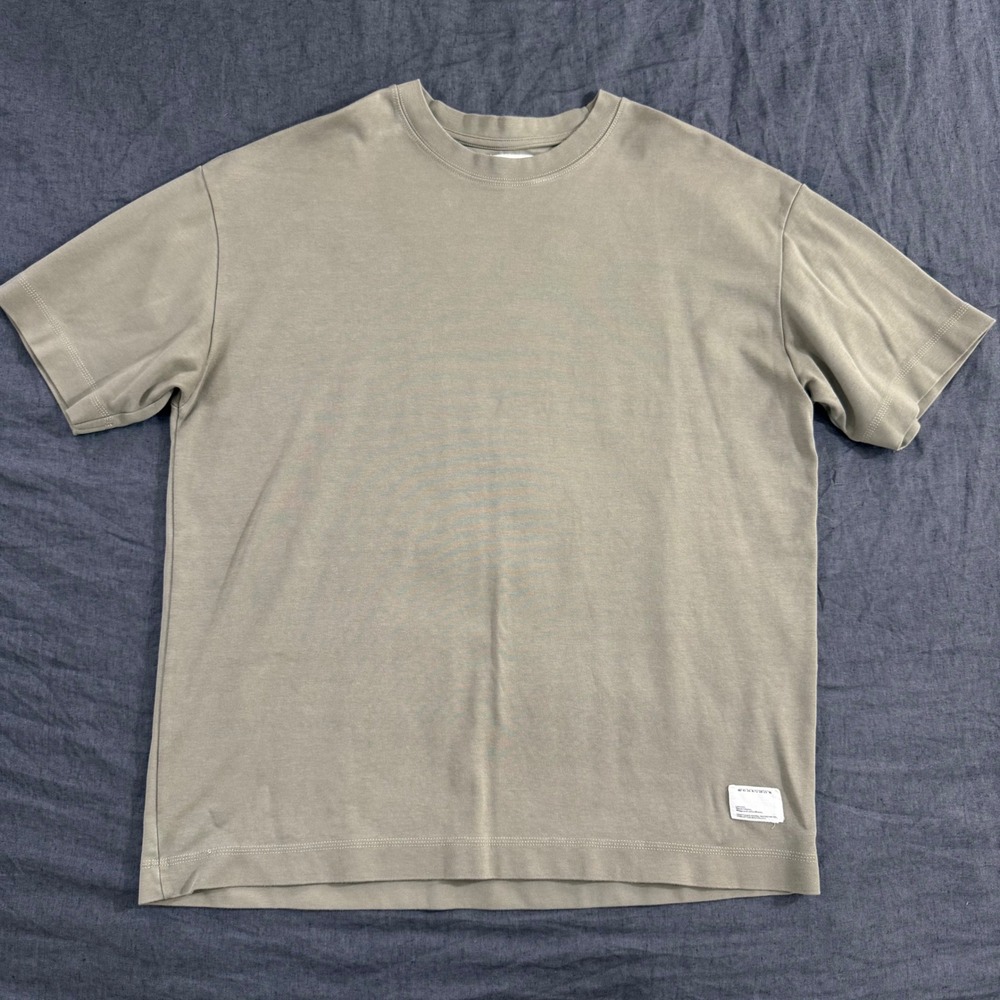 Public Supply T-Shirt XL Olive Green Oversized Drop Shoulder Crew Neck P967100